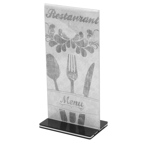 Acrylic Menu Stand 20.5cm