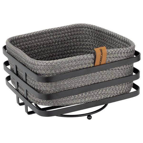 Steel basket for square textile bread basket 19x19cm