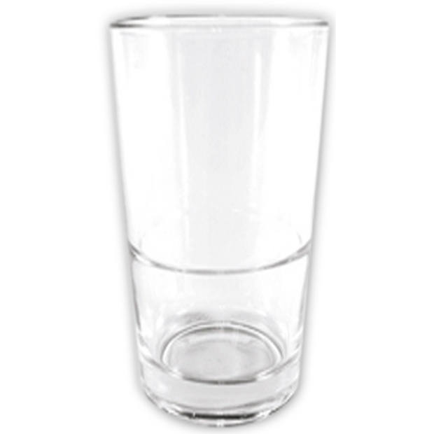 Stackable beverage glass 397ml