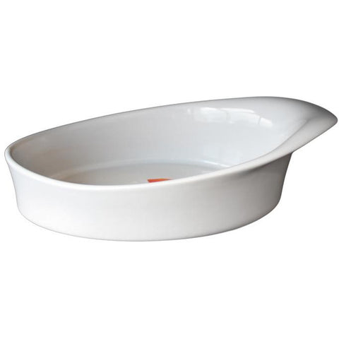 Ceramic oval dish with handles 22x13cm