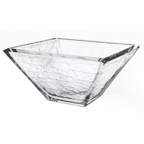 Square glass bowl 3.7 litres