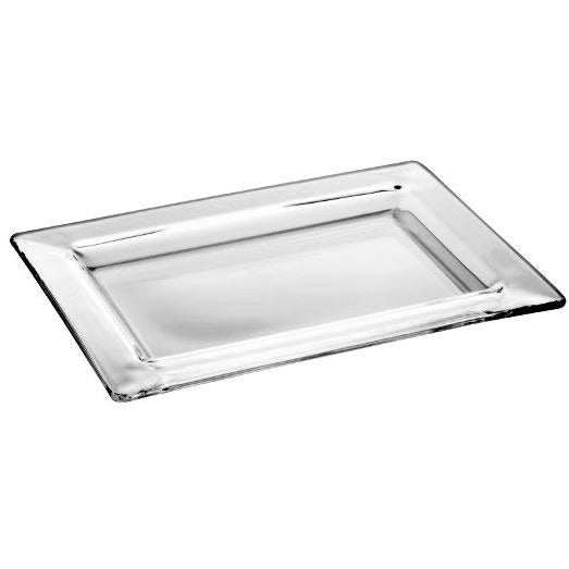 Rectangular glass platter 24cm