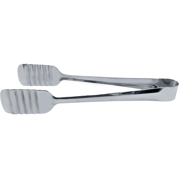 One piece pastry serving tongs