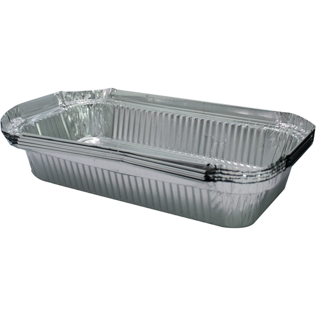 Rectangular aluminum trays