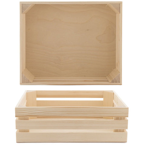 Wooden crate for gastronorm container "Natural" GN1/2