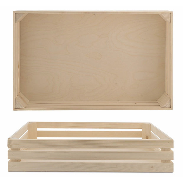 Wooden crate for gastronorm container "Natural" GN1/1