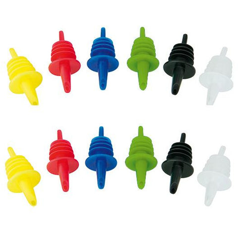 Set of 12 pourer  in different colors