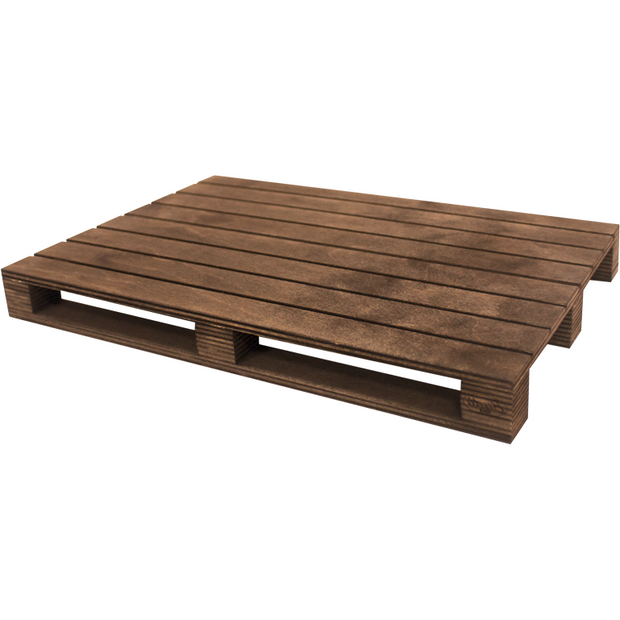 Wooden serving tray "Pallet" 30cm dark