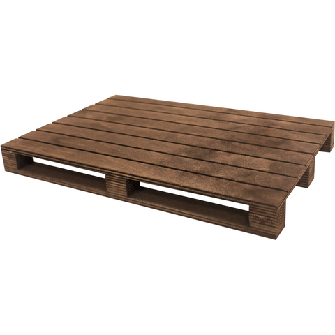 Wooden serving tray "Pallet" 20cm Dark