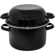 Mussel pot with cover 6.5 litres/ 3 litres