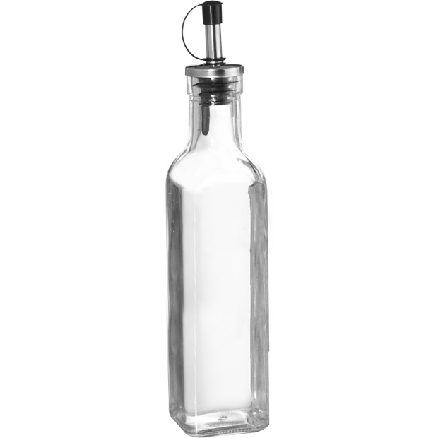 Oil bottle with pourer for condiment set 250ml