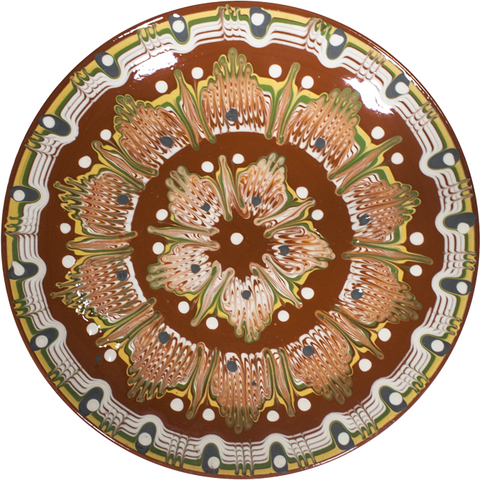 Flat plate with Troyan pattern 30cm