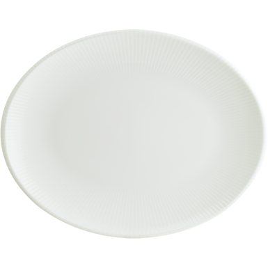 Iris White Moove Oval Plate 31x24cm