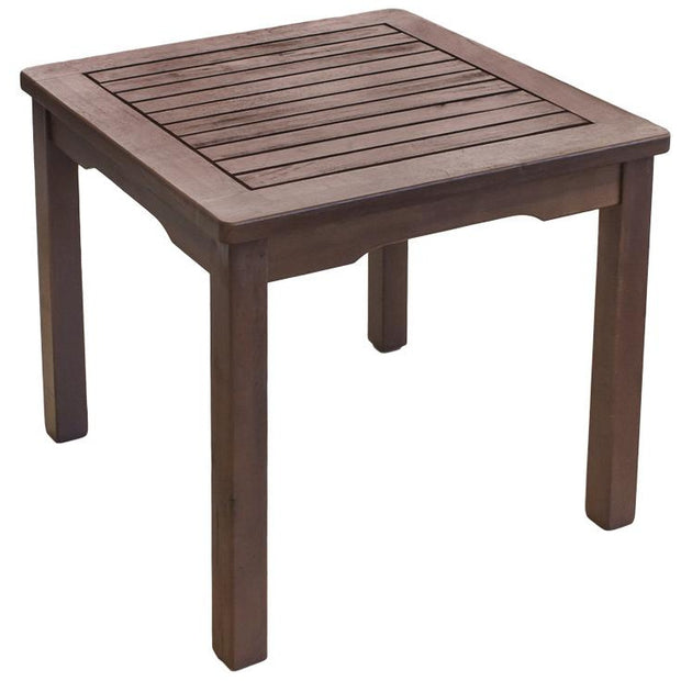 Wooden outdoor side table for sun bed 45cm
