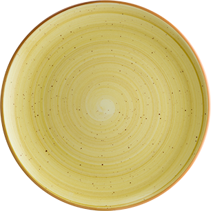 Aura Amber Gourmet Flat Plate 30cm