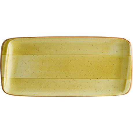 Aura Amber Moove Rectangular Plate 34x16cm