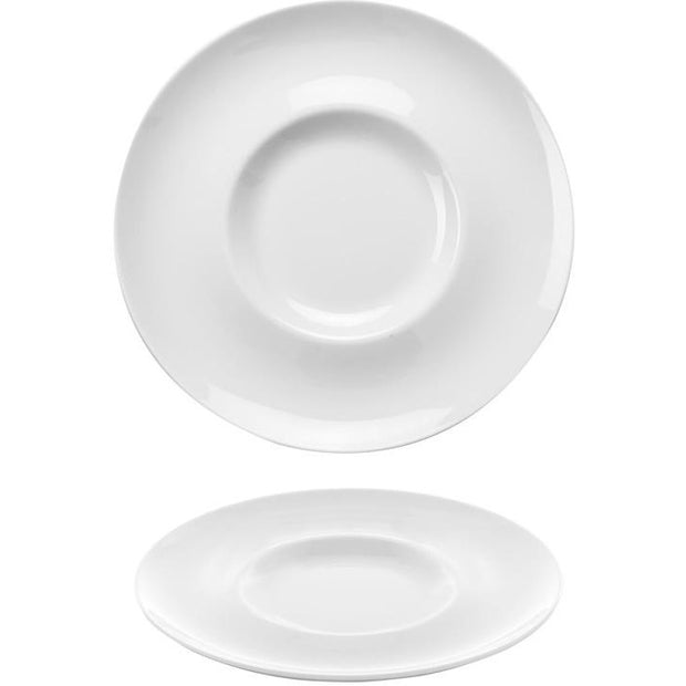 Athens Gourmet rimmed flat plate 31cm