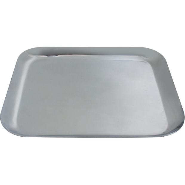 Square stainless steel serving tray 20cm
