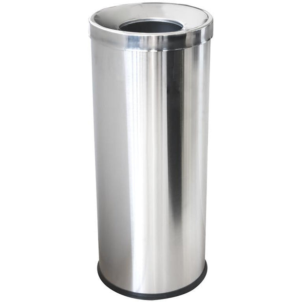 Round metal trash can 70 litres