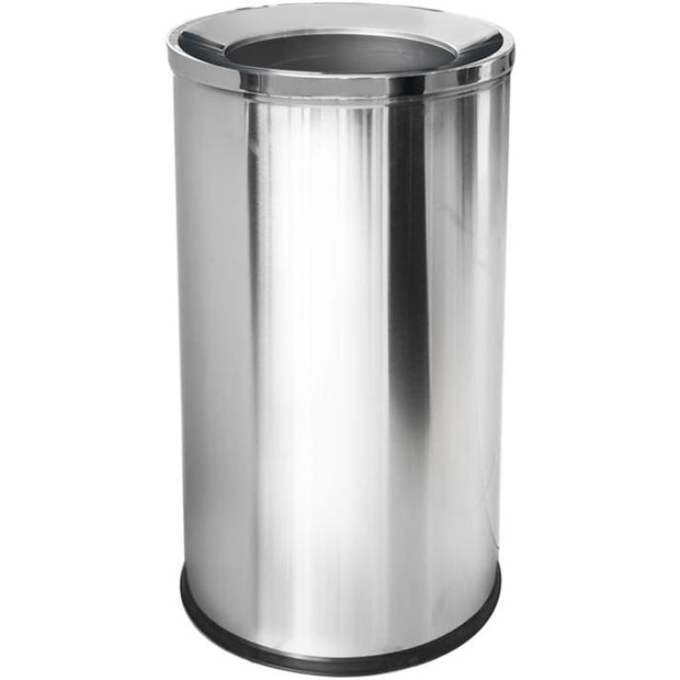 Round metal trash can 70 litres