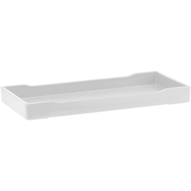 Rectangular tray for hotel supplies white 20x10cm