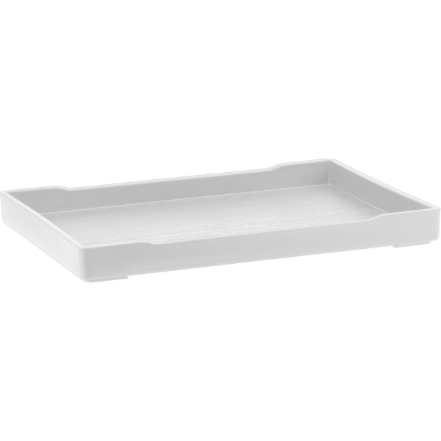 Rectangular tray for hotel supplies white 21x15.5cm