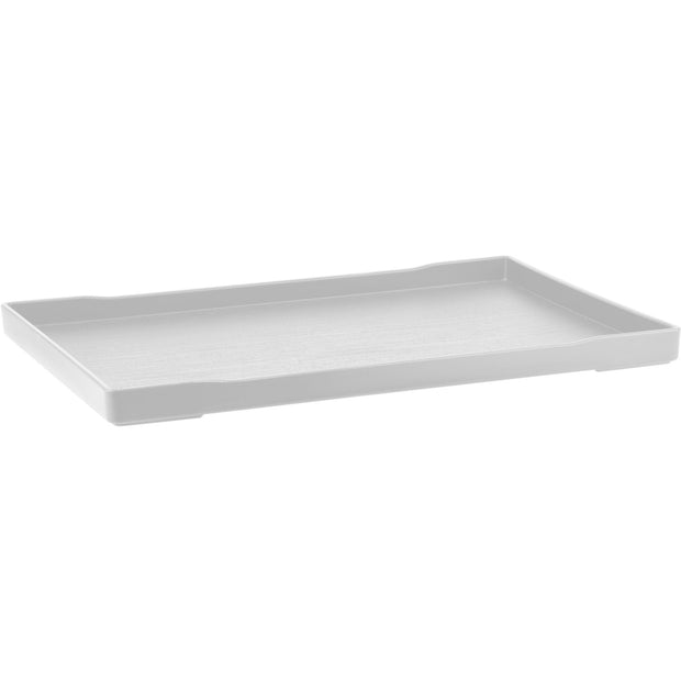 Rectangular tray for hotel supplies white 34x24cm