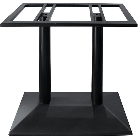 Metal stand for rectangular table black 40cm