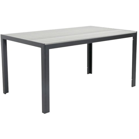 Rectangular table "Plastic Wood Grey" 150cm