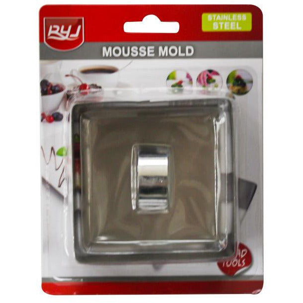 Stainless steel mousse moulds 8.5cm
