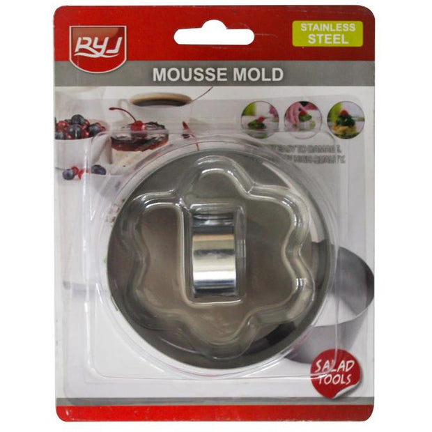 Stainless steel round mousse mould 8.5cm