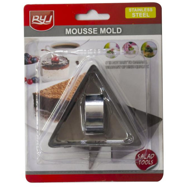 Stainless steel triangular mousse mould