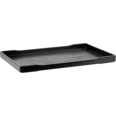 Rectangular tray for hotel cosmetics black 30x22cm