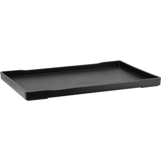 Rectangular tray for hotel supplies black 34x24cm