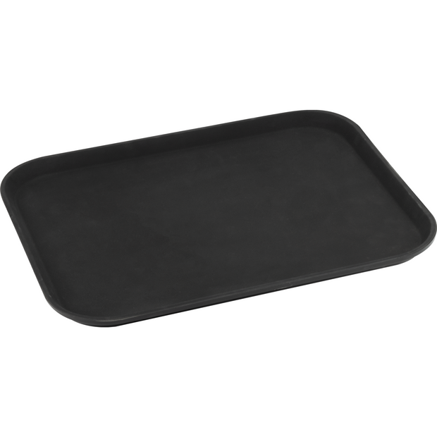 Rectangular serving tray black 45.7cm