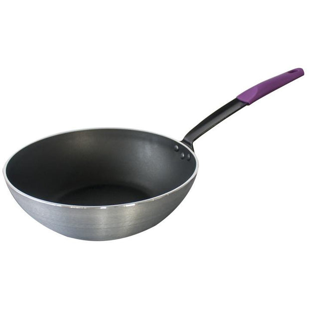 Wok "Saffron" with silicone covered handle 30x8.5cm