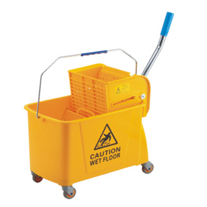 Single mop trolley with wringer "Yellow" 20 litres