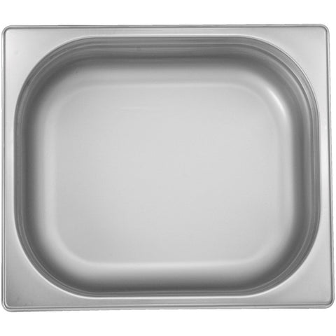 Stainless steel 18/10 gastronorm container GN 1/2 height 150mm 8.5 litres