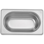 Stainless steel 18/10 gastronorm container GN 1/9 100mm 800ml