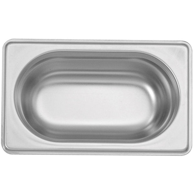 Stainless steel 18/10 gastronorm container GN 1/9 65mm 500ml