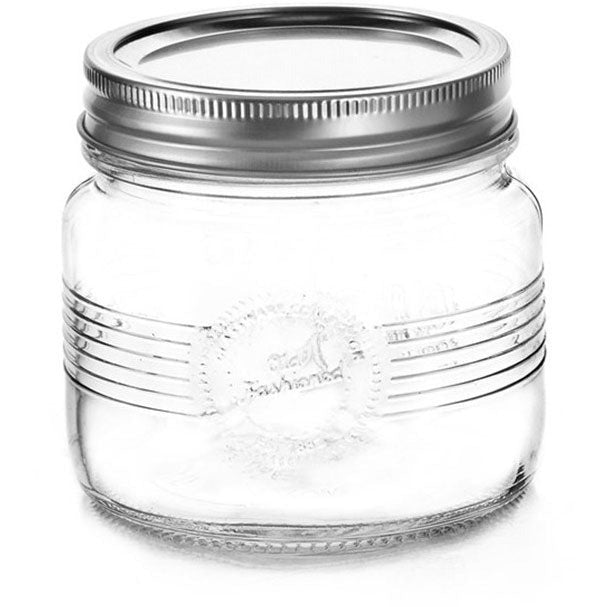 Glass jar (short) with lid 500ml