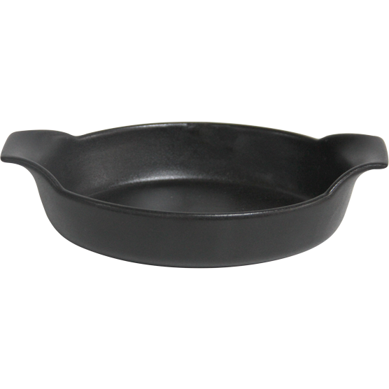 Ceramic oval dish black 20cm