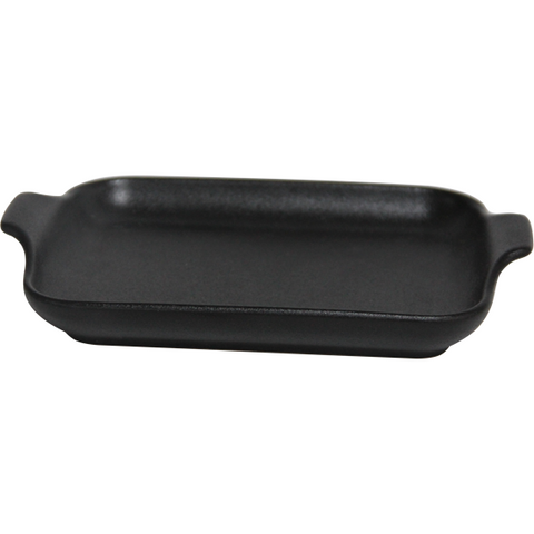 Ceramic dish rectangular 20cm Black