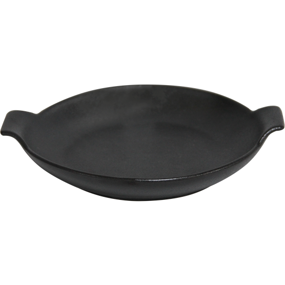 Ceramic round dish with handles 21cm