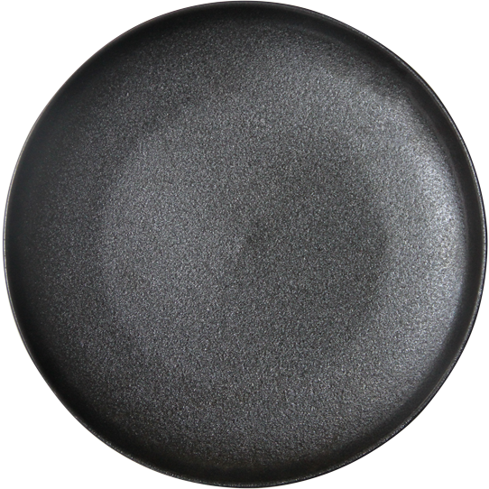 Ceramic plate black 19cm