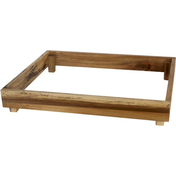 Acacia stackable wooden frame 19.6x34.5cm