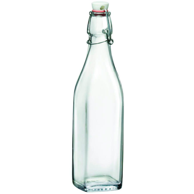 Glass bottle with swing top lid 1 litre