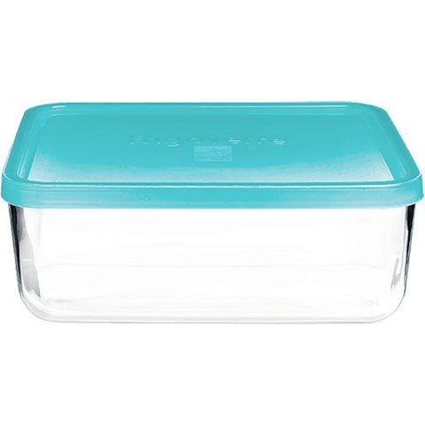 Rectangular glass storage box 26x21cm 3.7 litres