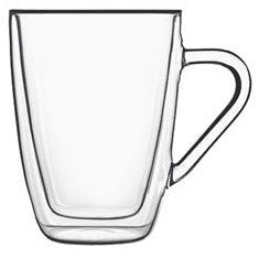 Glass thermo mug with double walls 320ml