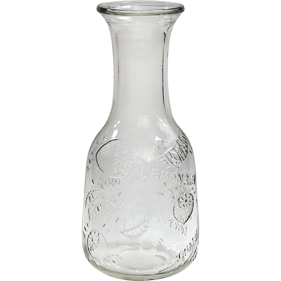 Embossed decanter 1 litre